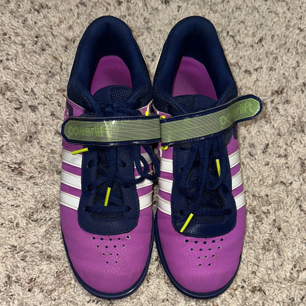 Adidas Powerlift Purple and Navy Shoes